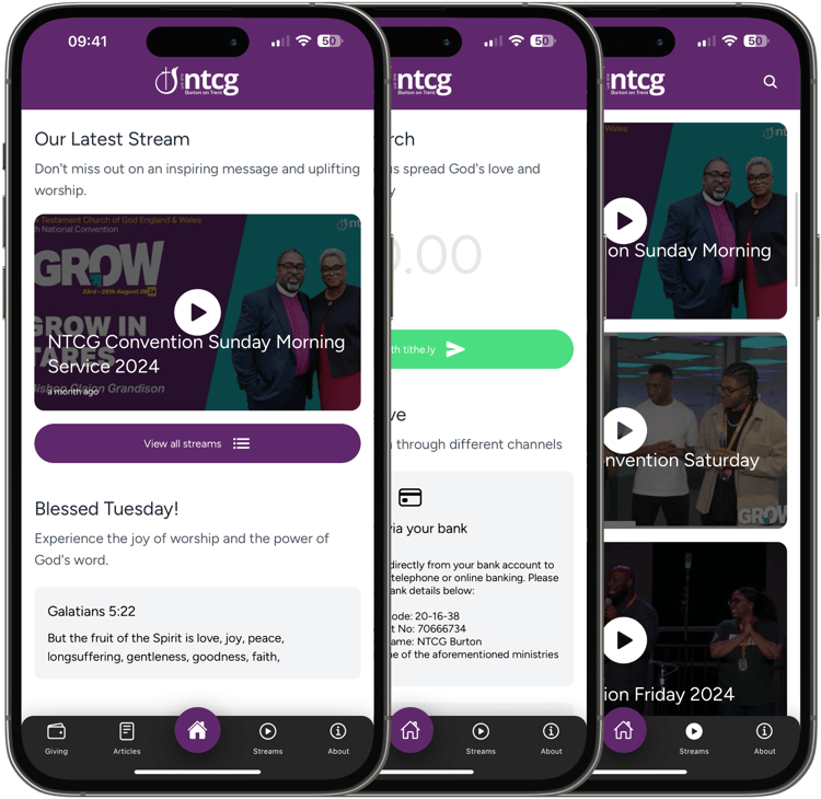 NTCG Burton app preview