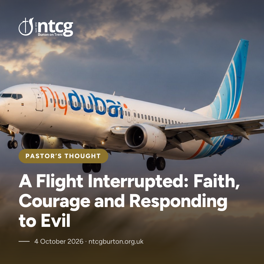 Instagram square card for A Flight Interrupted: Faith, Courage and Responding to Evil