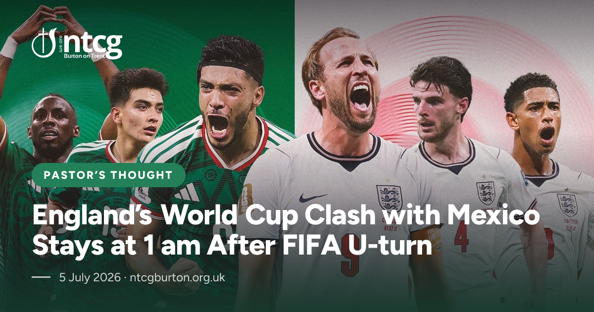 Link preview card for England’s World Cup Clash with Mexico Stays at 1 am After FIFA U-turn