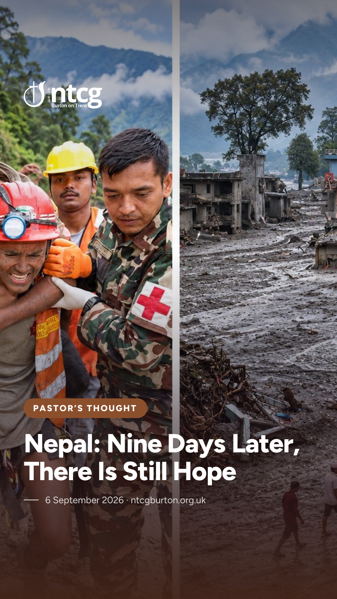 Story / Reel card for Nepal: Nine Days Later, There Is Still Hope