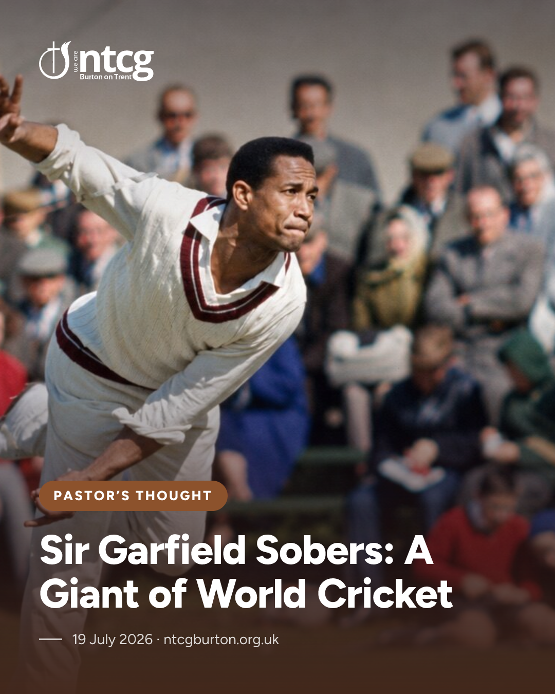 Instagram portrait card for Sir Garfield Sobers: A Giant of World Cricket