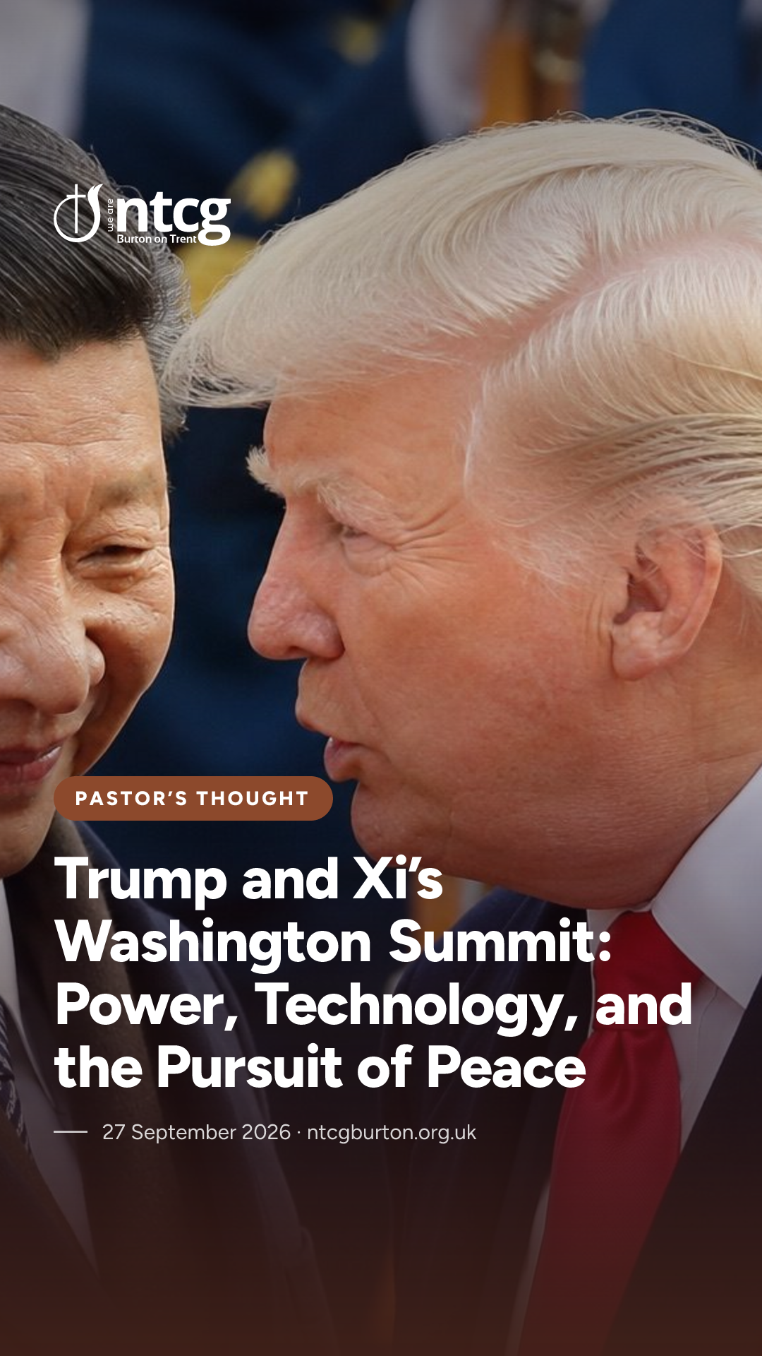 Story / Reel card for Trump and Xi’s Washington Summit: Power, Technology, and the Pursuit of Peace