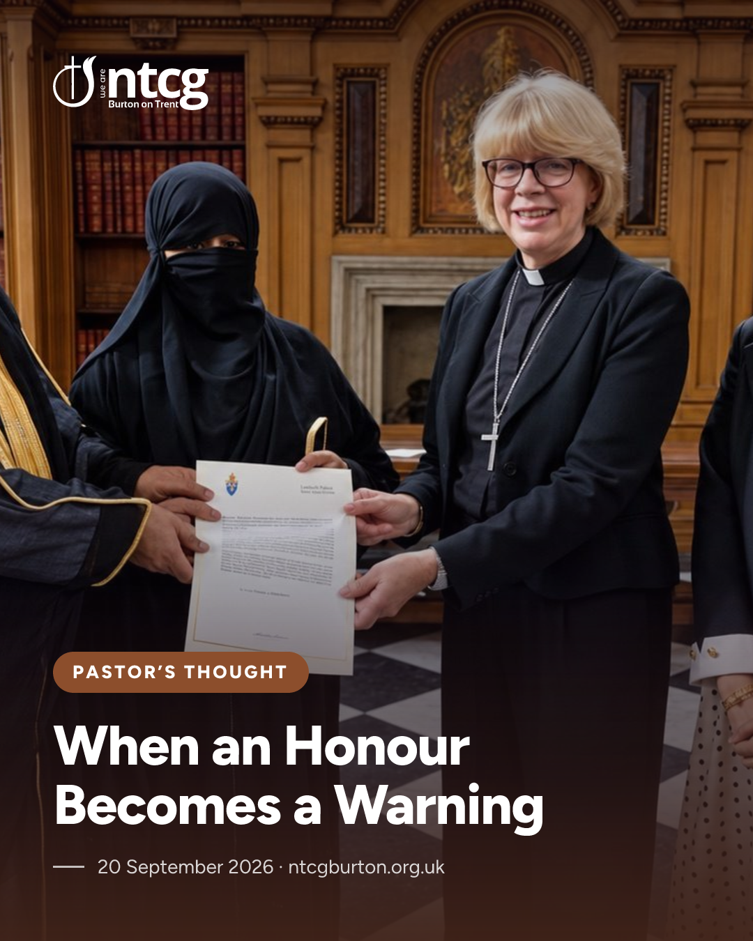 Instagram portrait card for When an Honour Becomes a Warning